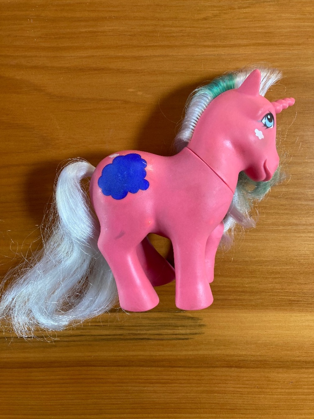 Vintage G1 My Little Pony Cloud Dreamer Unicorn - 1988 Magic Message Pony Hasbro